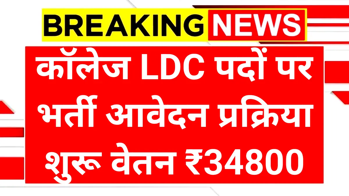 Collage LDC Recruitment 2025